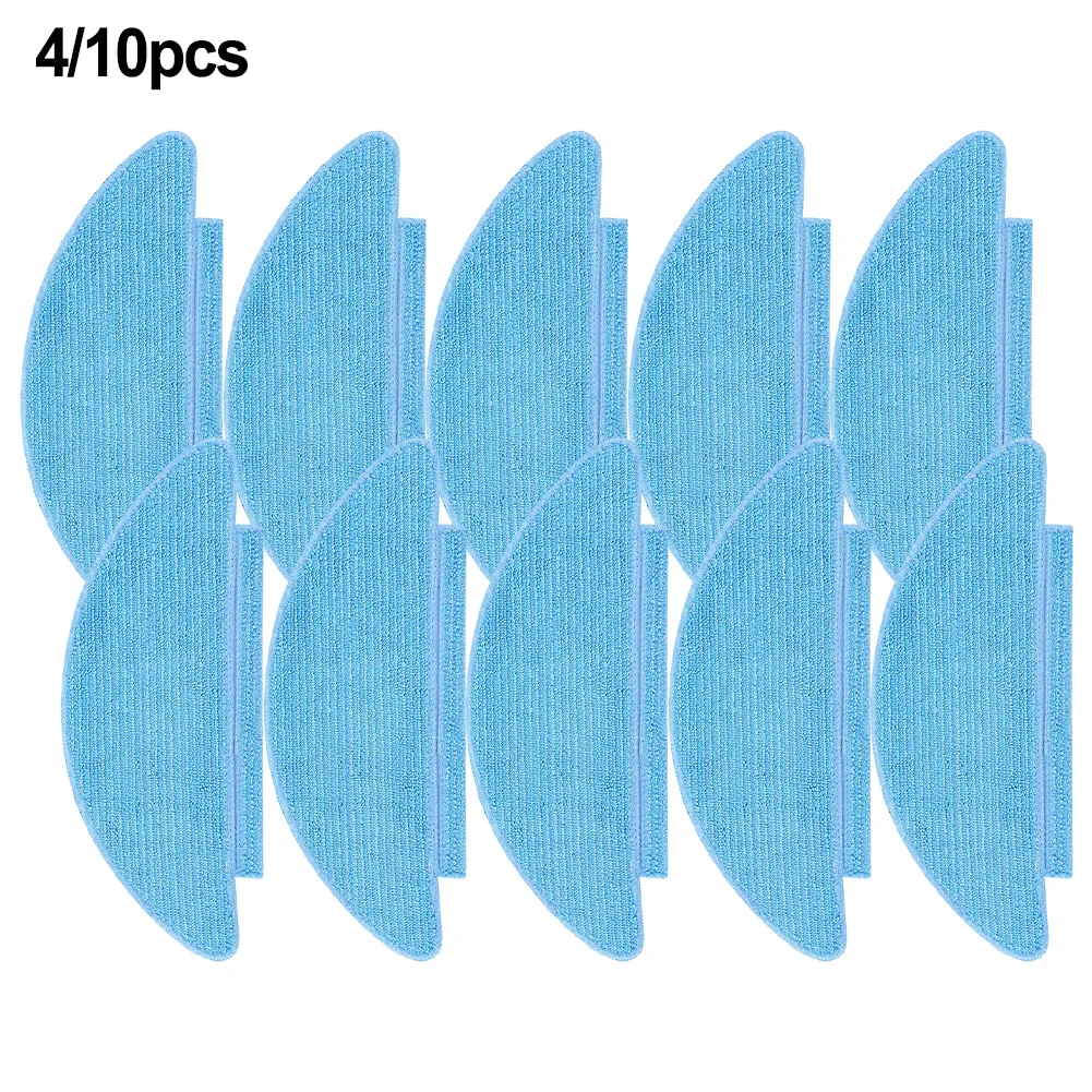 4/10Pack Reusable Mop Cloths For Tikom L9000 For Lubluelu SL60D,SL61 Robot Superfine Fiber Cleaning Cloth Vacuum Cleaner Parts