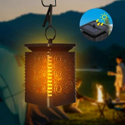 Linterna Solar para exteriores IP65, LED impermeable, decoración de caminos de jardín, luces de jardín, Camping, césped, atmósfera, luz de vela, nuevo