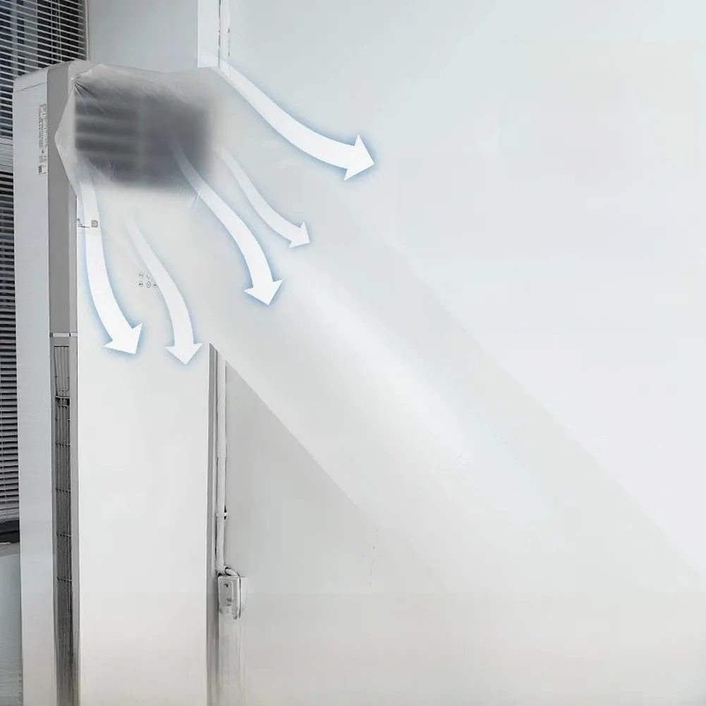Flexible AC Air Duct Bag 8/10/15/20M PE Material Transparent White for Airflow Guidance on Window Split Portable AC