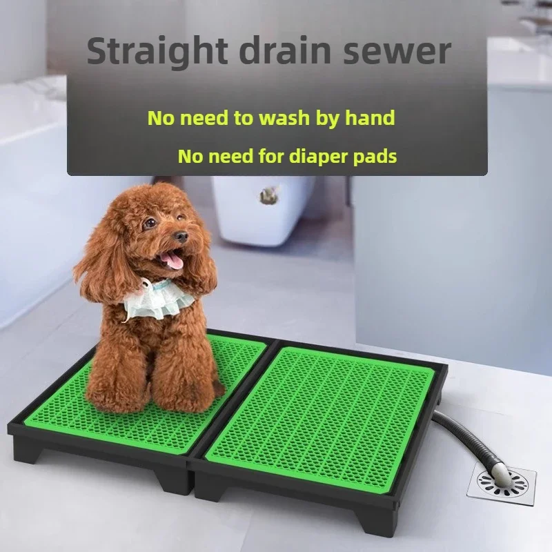 Pet Cleaning Products Accessories Cats Dogs Rabbits Toilet Pet Toilet with Baffle Flushing Water Directly Discharged Sewer