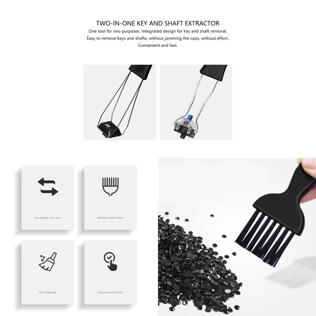 Keypad Electronics Cleaning Set Ergonomic PP Handle Switches Puller
