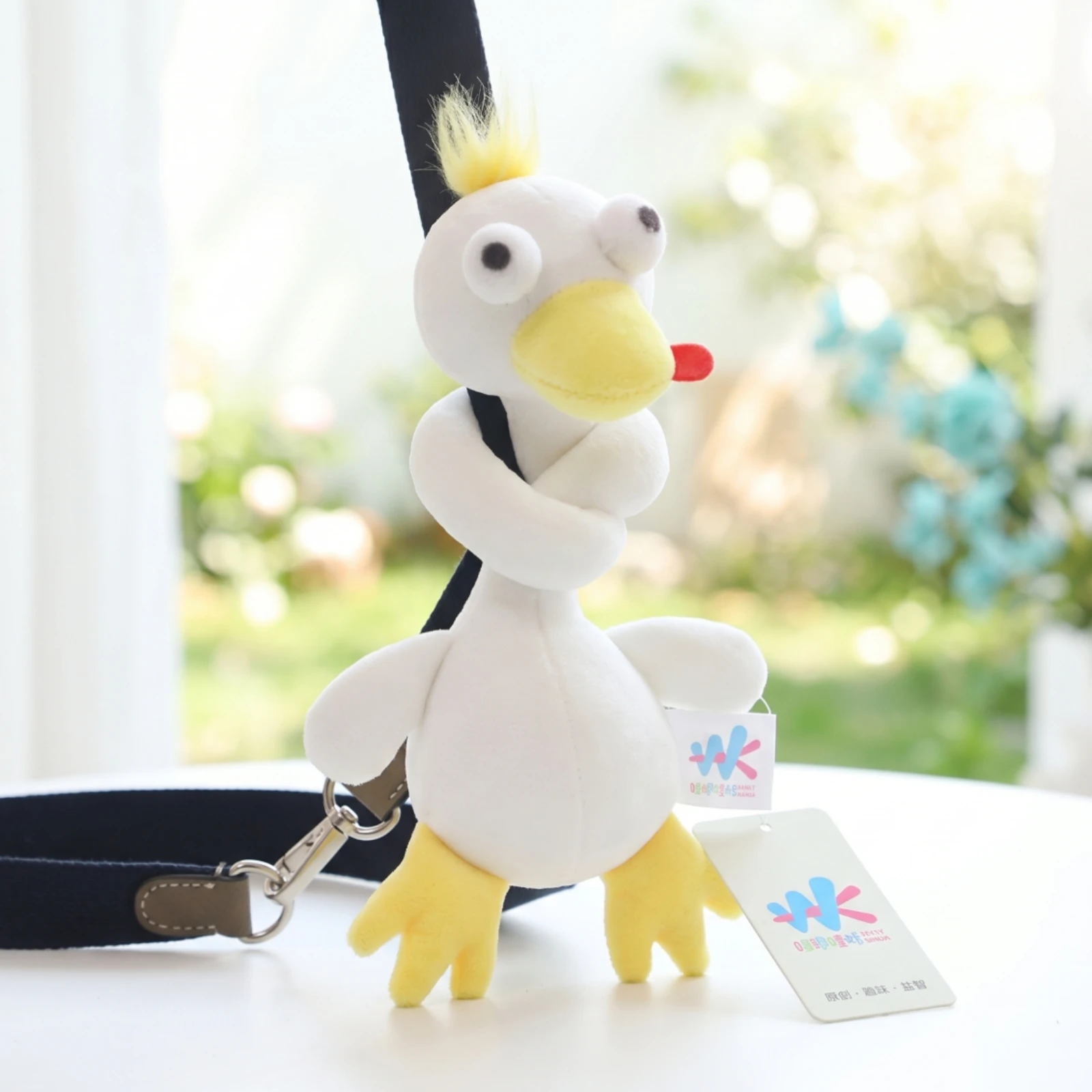 Fuzzy Doll with Strap Decorative Fuzzy Hanger Toy Cute for Backpack, Handbag