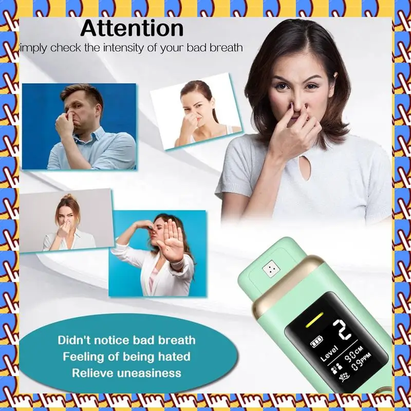 A20M Oral Odor Freshening Rate Detector, Portable Oral Breath Monitor With Real-Time Odor Checking, Professional