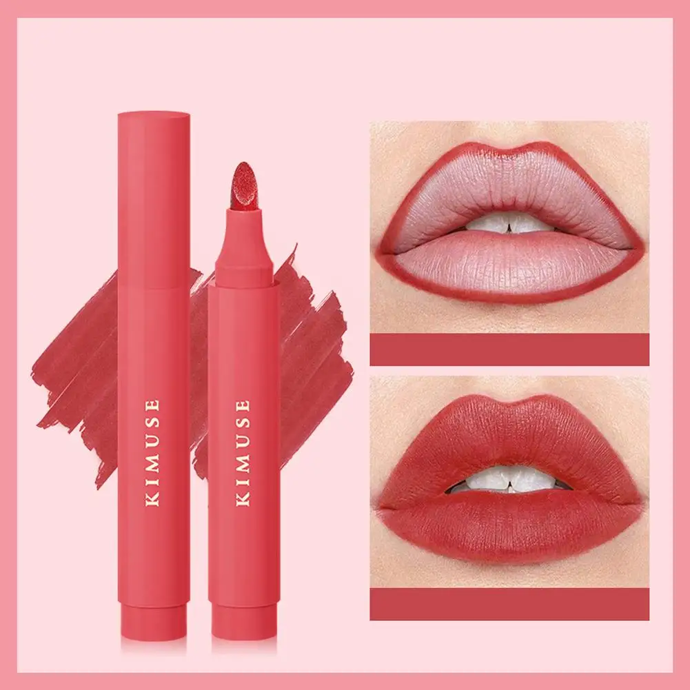 Velvet Matte Lipliner Pencil Waterproof Long-Lasting Cosmetics Non-Stick Sexy Red Moisturizing Contour Lips Lip Stick S7Z2