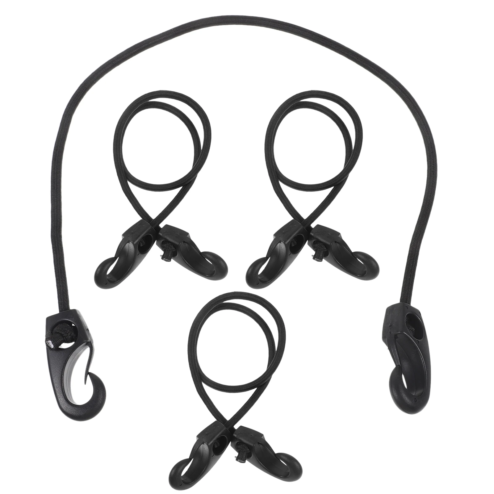 

4pcs Plastic Hooks Elastic Rope 65cm Kayak Camping Gear Multi function Tie Down Strap Outdoor Hook Portable buckle