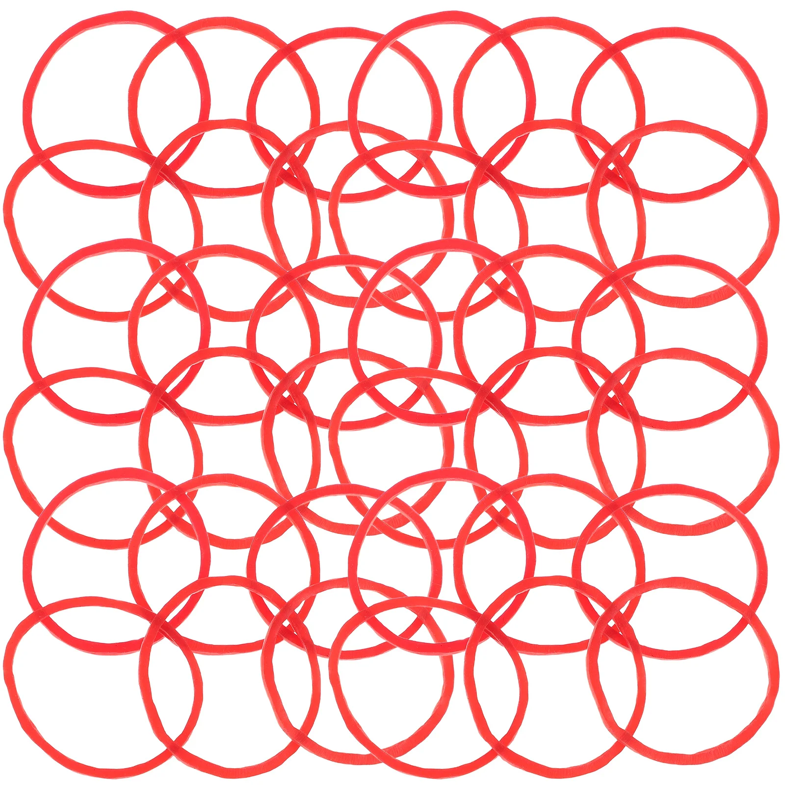 

1Pack Silicone Rubber Bands Heat Resistant Hair Ties for Perming Treatments Salon Use Red Elastic Bands for Women Styling Tools