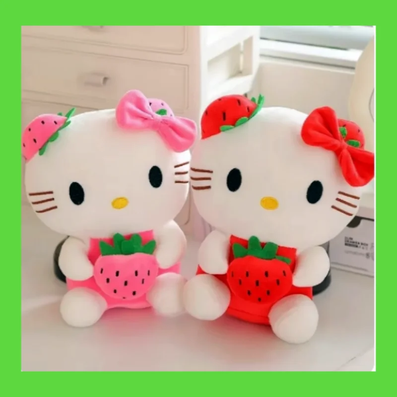 22cm Kawaii Hello Kitty Plush Toy Anime Kawaii Pillow Doll Stuffed Animal Plush Decoration Peluche Birthday Gift