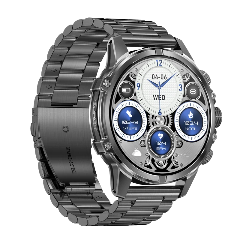 90 Days Standby Time 620mAh Battery Smart Watch 2025 with RTL8773EWE Chip 1.75" AMOLED Round Screen Reloj Smartwatch Man