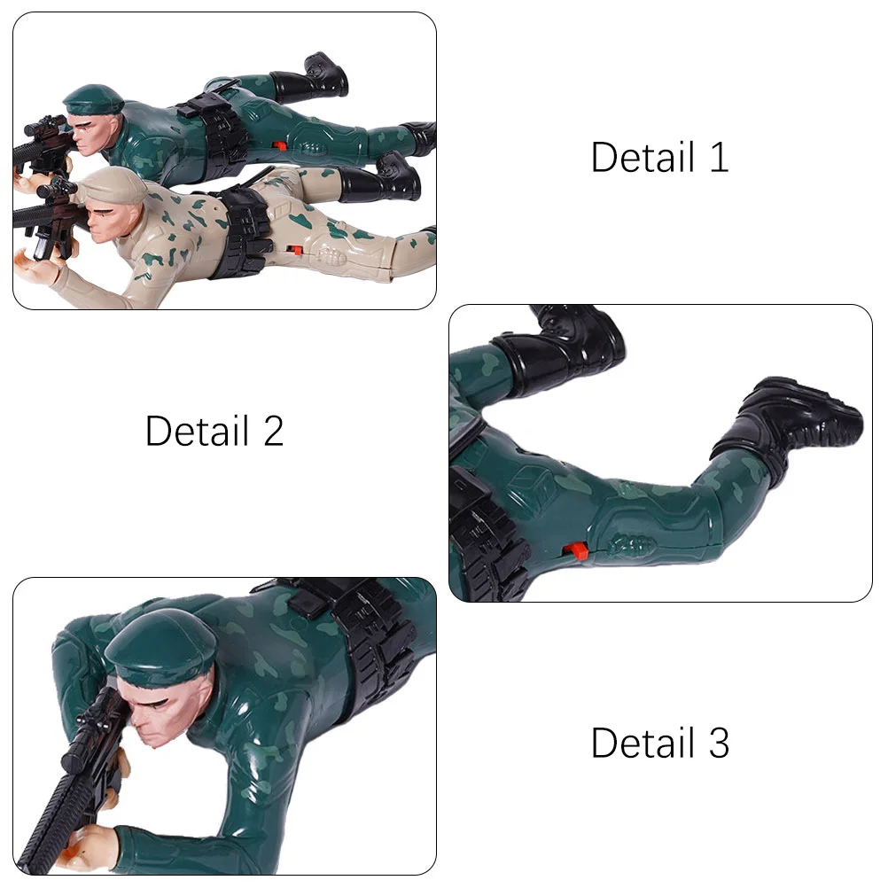 Soldier Action Figures Reptile Toy Children Electric Learn Crawl Baby Men Soldiers