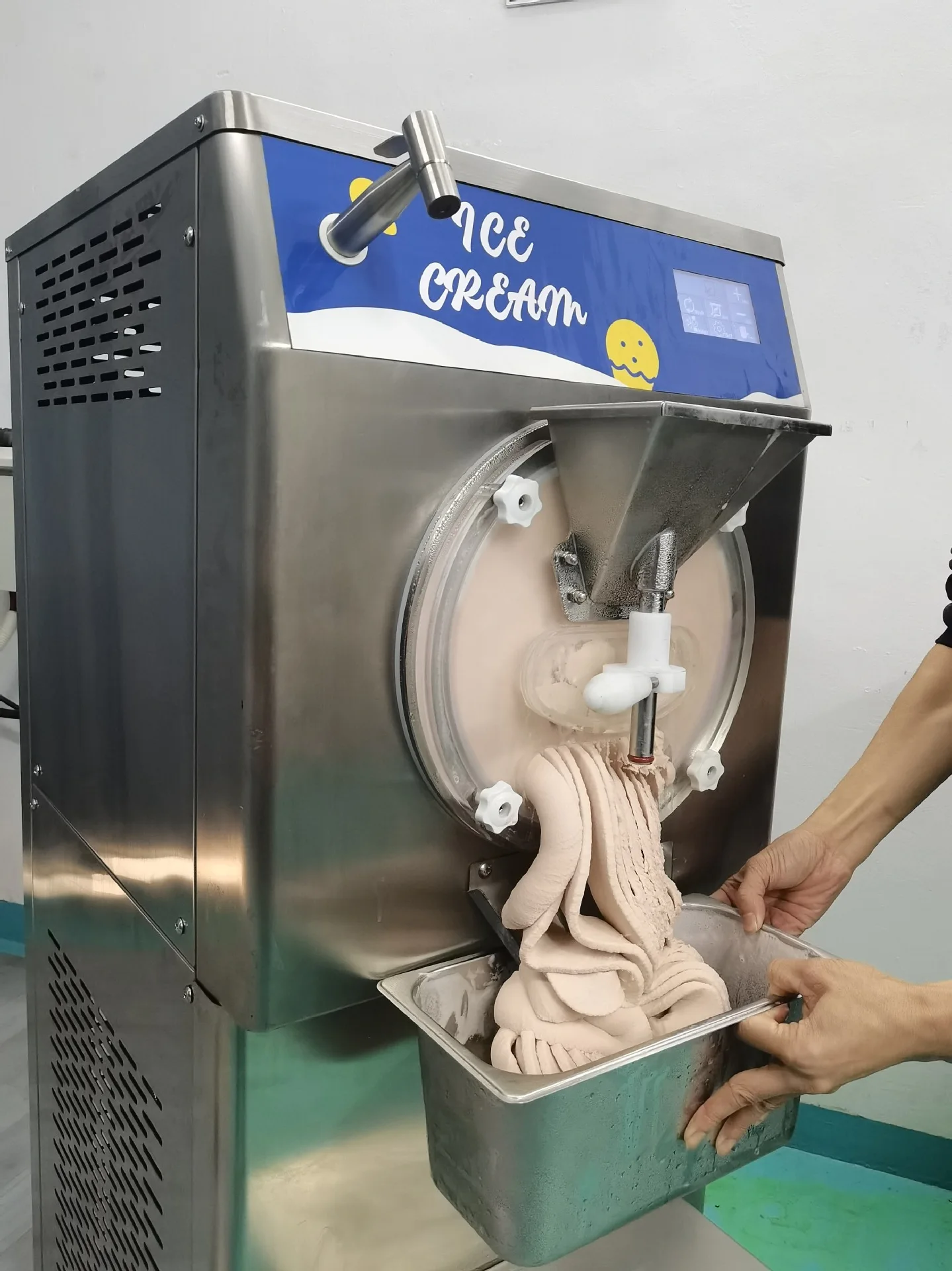 Máquina de Helado 48L/H, Máquina Automática de Gelato, Máquina Comercial para Hacer Helado Duro, Máquina de Helado para Negocios, Precio