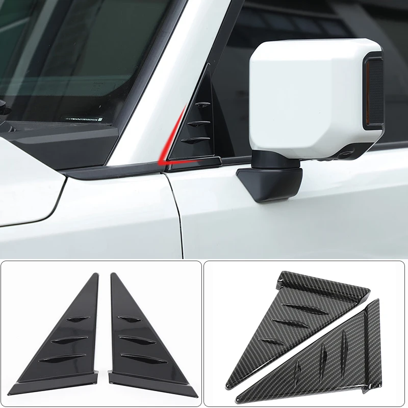 

For Toyota Land Cruiser Prado LC250 Lexus GX 2024+Car Styling Black rearview mirror side triangle spoiler trim panel