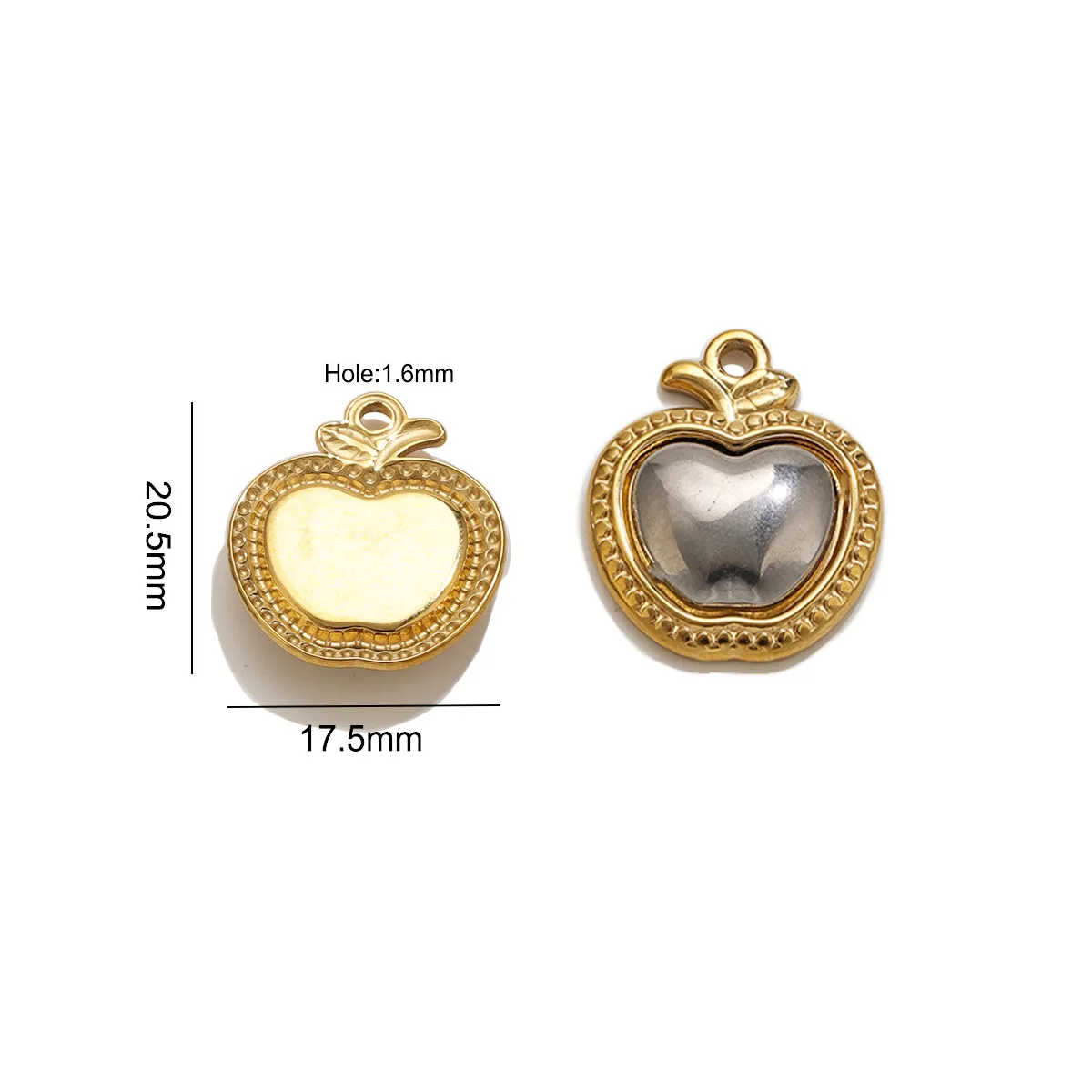 Heart Bee Star Cat Head Charms Stainless Steel Pendants for DIY