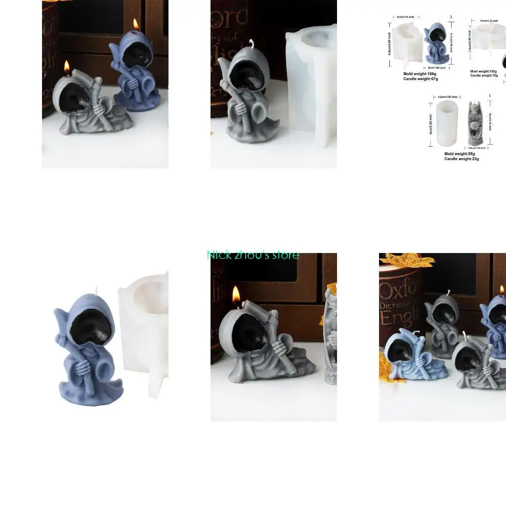 

E15E Силиконовые формы для рукоделия Силиконовые формы для орнаментов Формы для изготовления мыла в форме смерти Формы для глины