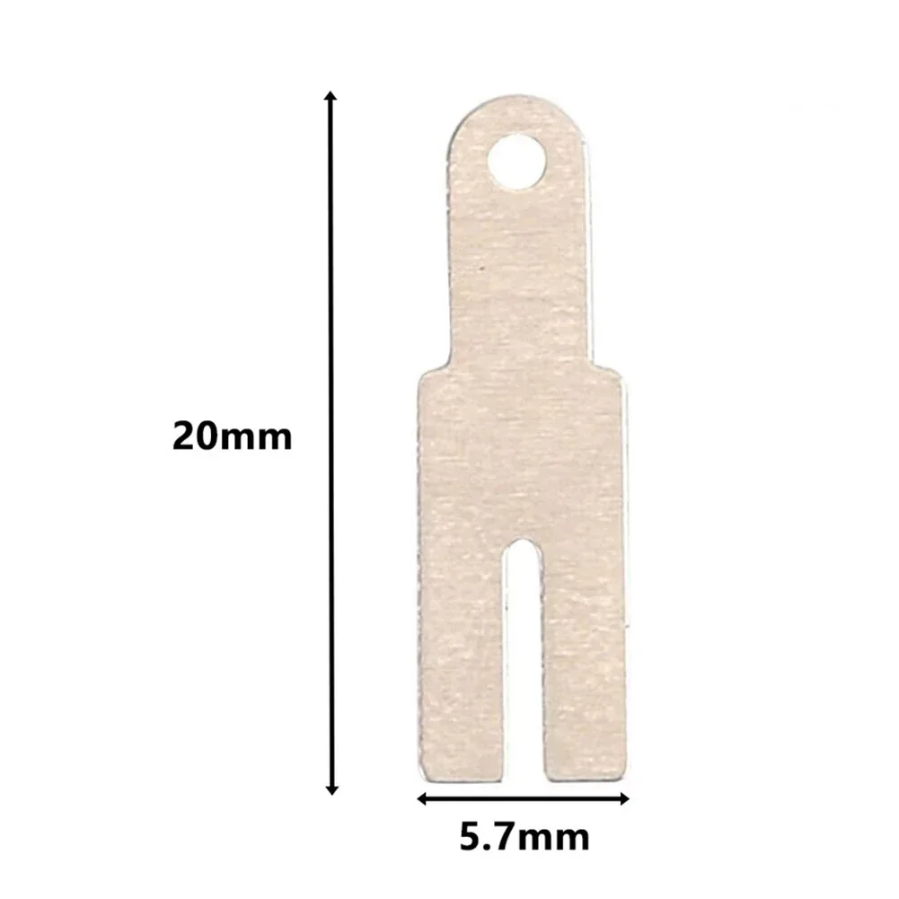 Batterie di alimentazione e strumentazione foglio di nichel saldatura foglio di nichel 20*5.7mm collegamento batteria foglio di nichel