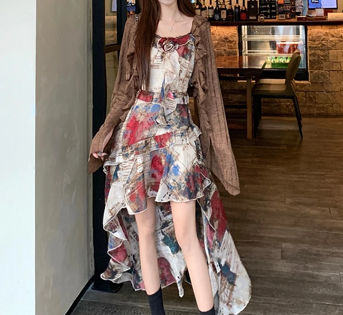 Elegant Vintage jacquard Chic แขนกุด fairycore ชุดราตรี High Street Plus ขนาดเสื้อผ้า