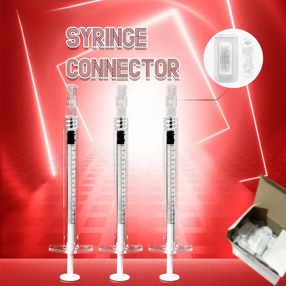 Leak Proof Luer-lock Connector Medical Sterile Disposable Syringe Connector Luer Thread Connector Pp Material Disposable Coupler