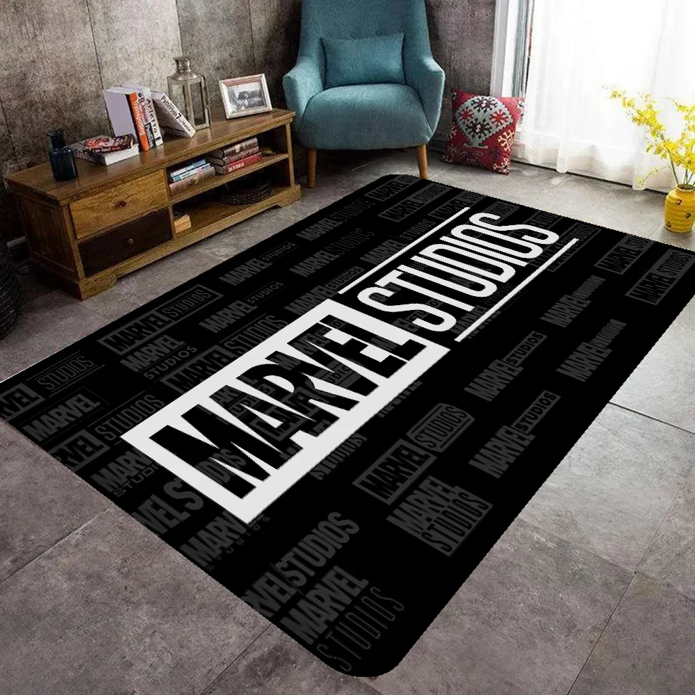 Hot Movie M_Marvels logo Floor Mat Kids Room Bedroom Decoration Balcony Anti-Slip Doormat Living Room Welcome Rug