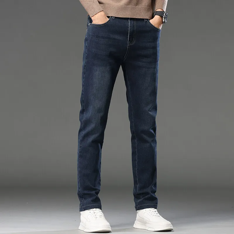 

High Quality Men's Casual Pants Men's Summer Fashion Straight Jeans Brand New Men Classiac Jeans Korean Vintage Denim Pants