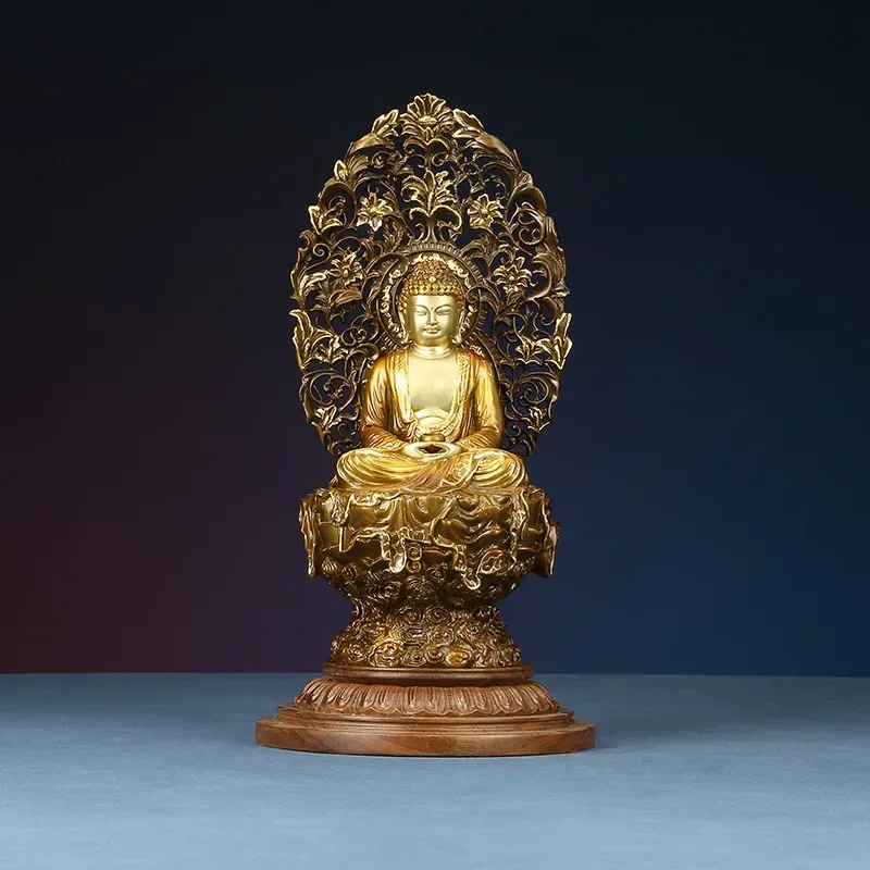 Huayan Sansheng Manjushri Bodhisattva Shakyamuni Buddha Statue