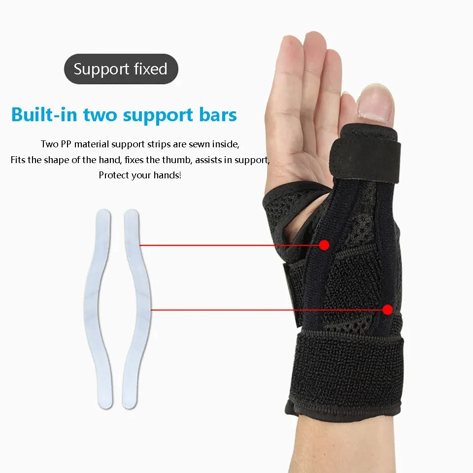 1PC Flexible Splint Wrist Thumb Support Brace for Tendonitis Arthritis Breathable Thumb Protector Guard Fits Right and Left Hand