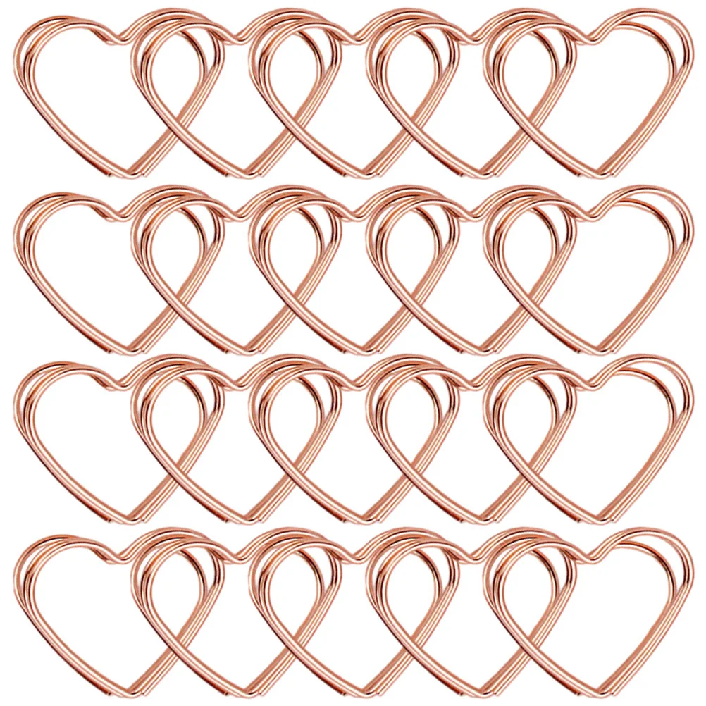 

32Pcs Metal Table Number Holders Heart Shape Memo Clips Photo Display Clips Place Card Holders for Wedding Party