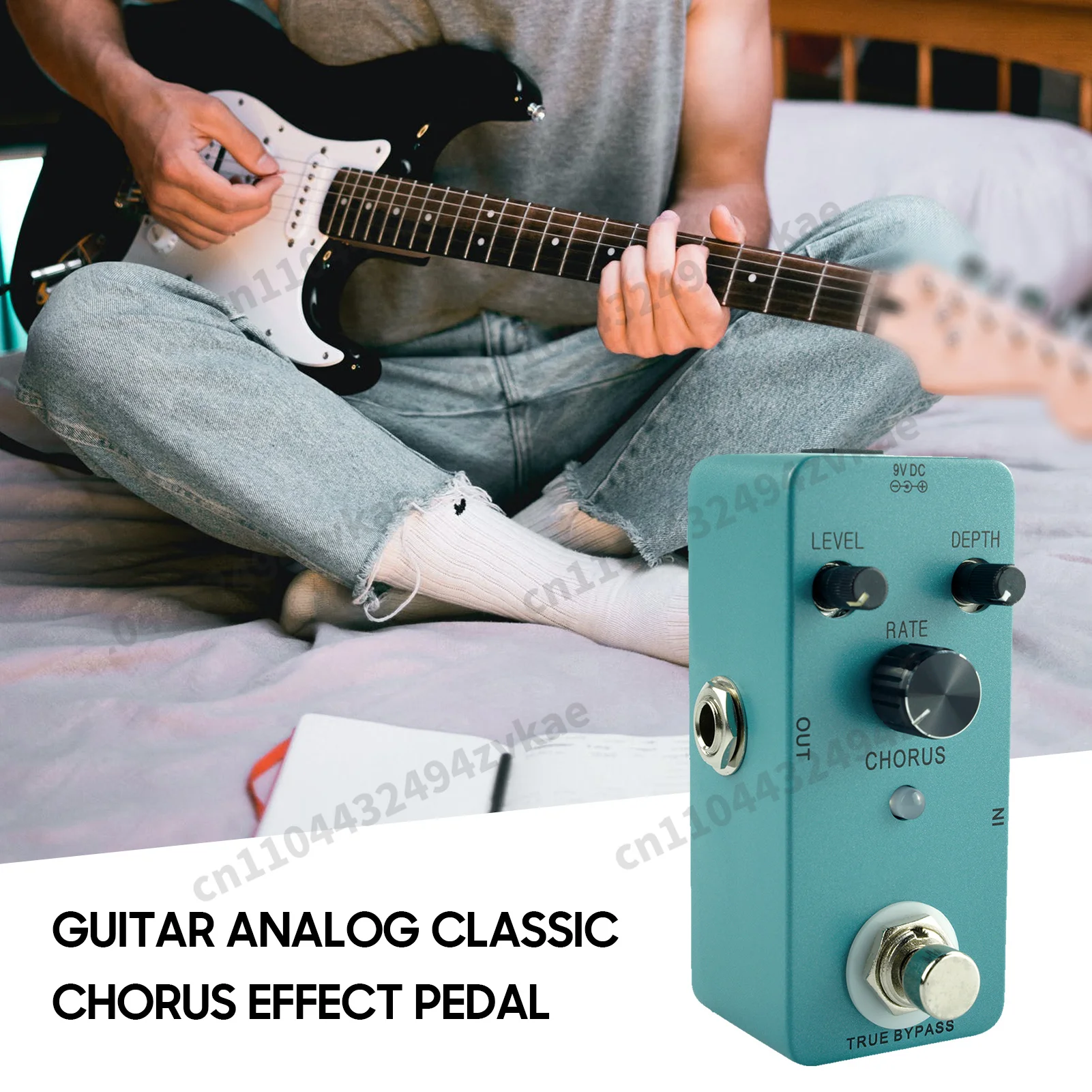 Speed ControlM-VAVE CHORUS Guitar Analog Classic Chorus Effect PedalTrue Bypass Full Metal Shell, Chorus Volume/ Depth/