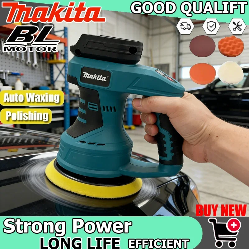 

Аккумуляторная полировальная машинка Makita, 8 регулируемых скоростей, для авто, электрическая, для воскования, шлифовки, нанесения герметика и глазури, перезаряжаемая, 20В