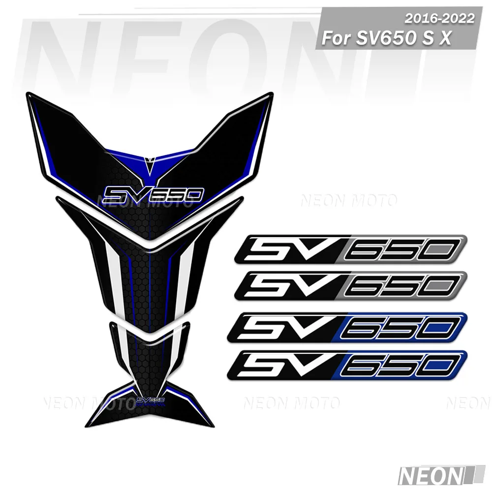 For SV650A SV650X SV650 S X3D Motorcycle Tank Pad Sticker Fuel Gas Cover Protection Accessories Decal 2016-2022