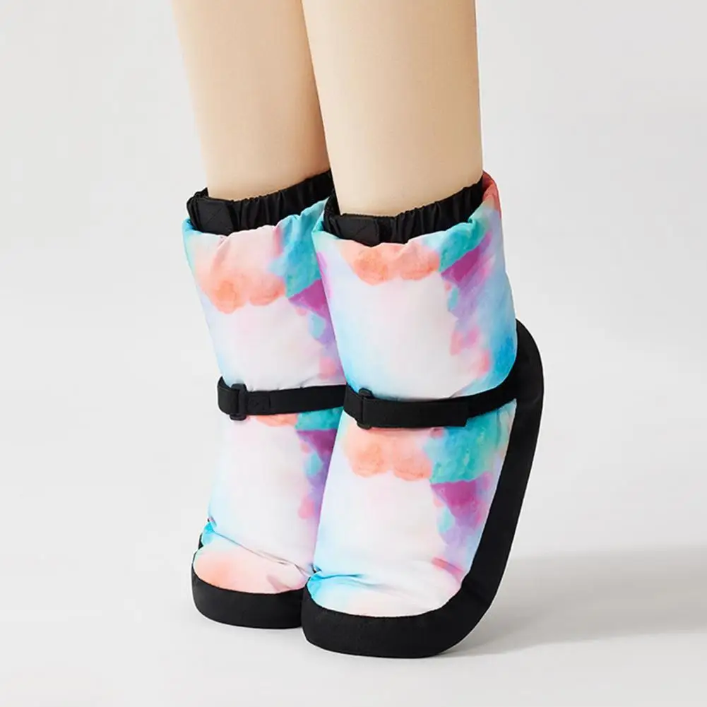 Girls Women Ballet Shoes Dance Boots Soft Warm Ballet Dance Slippers Thickened Polyester Cotton Dance Shoes for Winter Boots