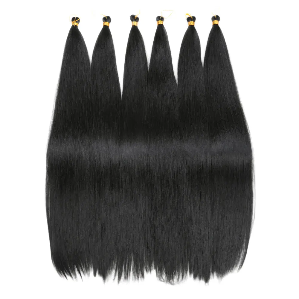 28 Inch Synthetic Straight Ariel  Pony Hair Bundles Crochet Braids Hair Braiding Hair Ombre Color Soft Crochet Hair Extensions