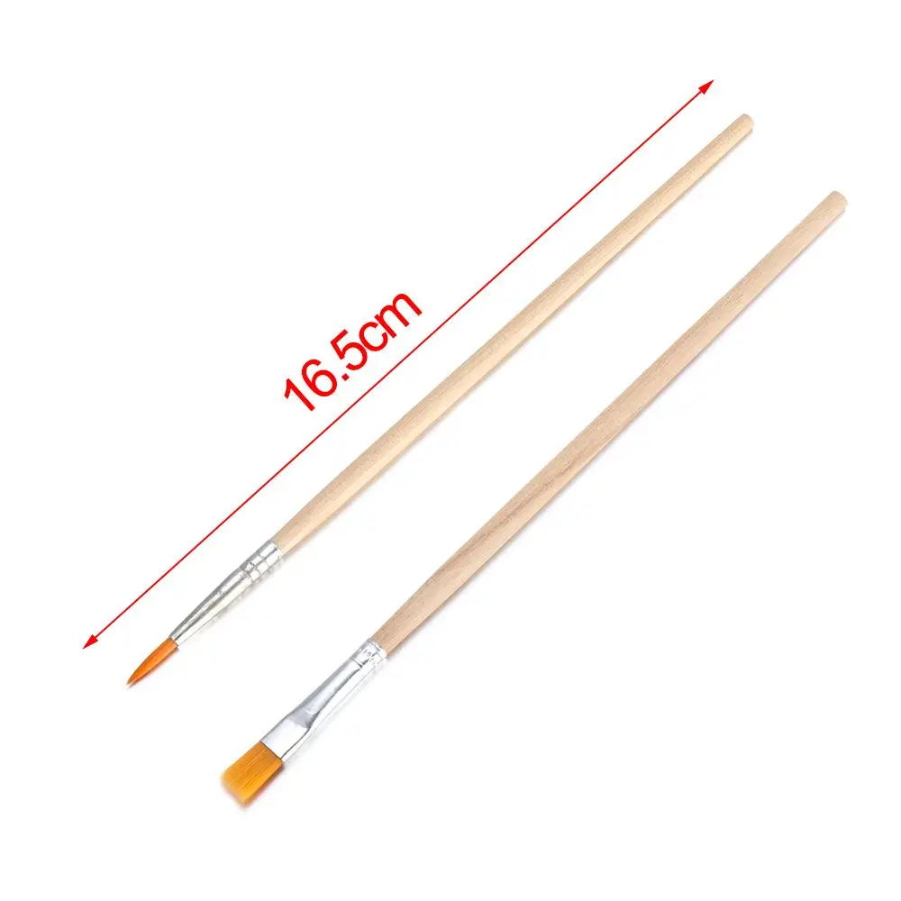 10pcs Wood Handle Hook Line Pen Art Supplies Drawing Brush Painting Pen Watercolor Calligraphy Paint Brushes