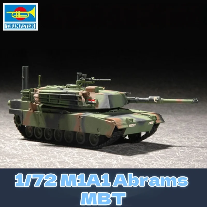 

TRUMPETER 1/72 M1A1 Abrams Main Battle Tank Plastic Assembly Puzzle Model