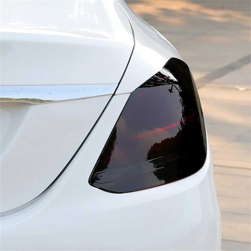 Car Lamp Wrapping Paper Dark Black Car Headlight Film Vehicle Headlights Protective Film Taillight Tint Vinyl for Motorcycle view 2