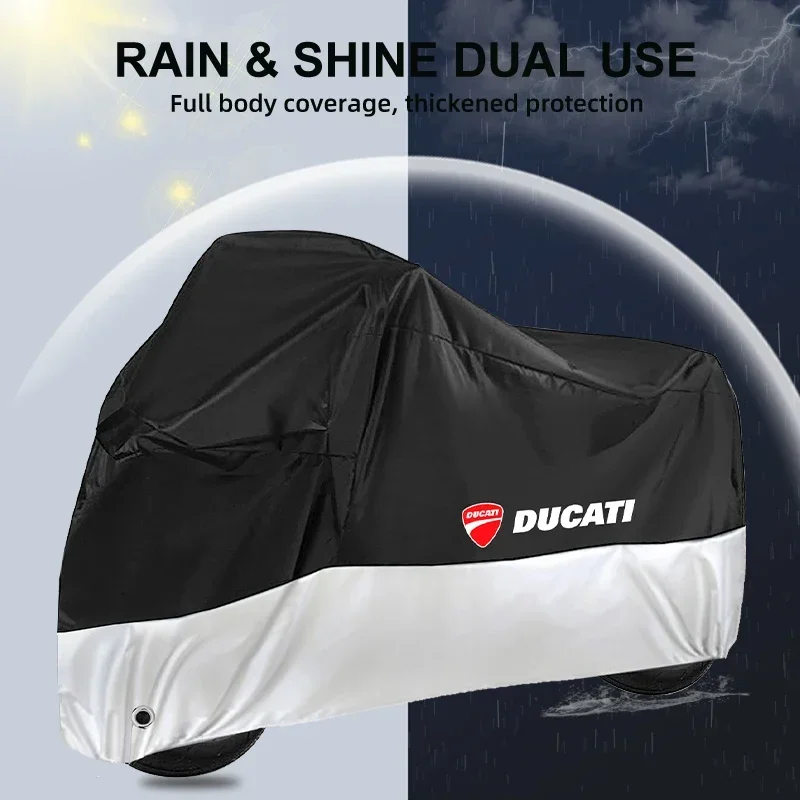 For Ducati Multistrada 1200/1260/S/ST Motorcycle Cover Waterproof Outdoor Motorbike Rain Dustproof Snow Sun UV Protector