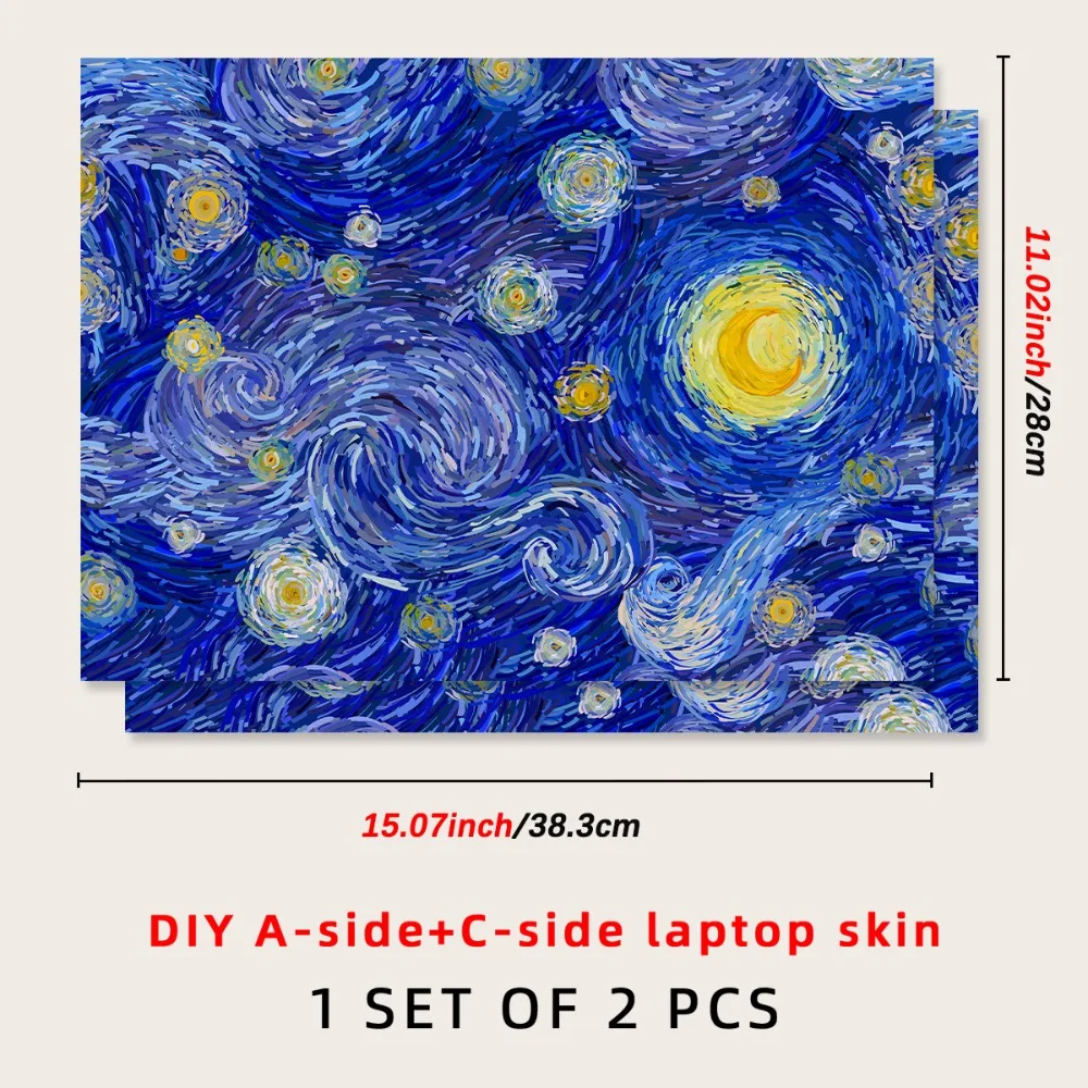 

DIY 15inch Laptop Stickers Skins A+C Side Waterproof Notebook Computer Cover Skin PVC for Macbook /HP / Dell / Lenovo / Acer