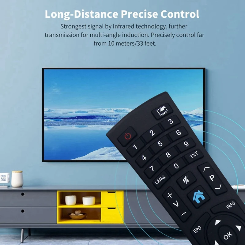 Remote Control RC1823 Replace Remote Control for Medion Bush TV Remote Control