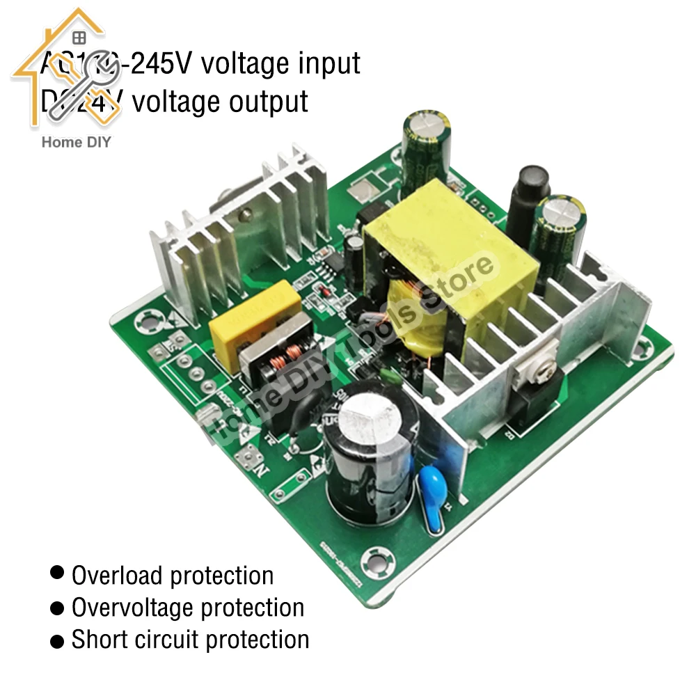 AC110-245V to DC24V 5A 120W Power Supply Isolated Switching Module T12 Soldering Station Power Board Overvoltage Protection