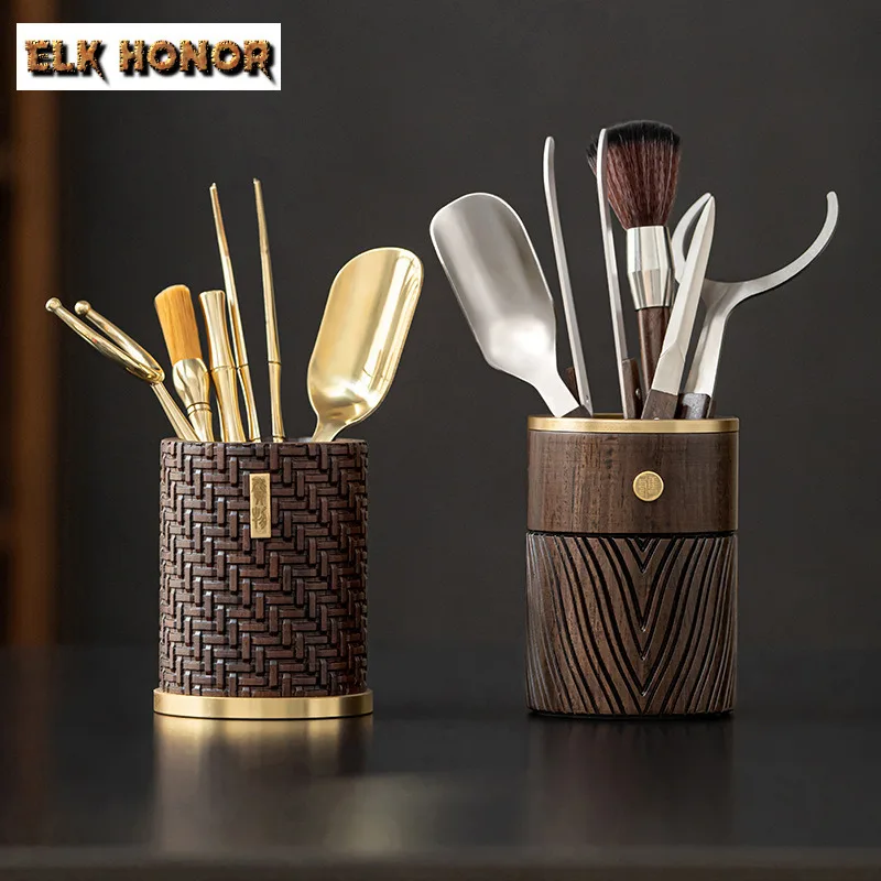 

Handmade Pure Titanium Tea Six Gentlemen Zen Tea Tool Set Household Teaware Utensils Dahongpao Tea Items Equipment Ornaments