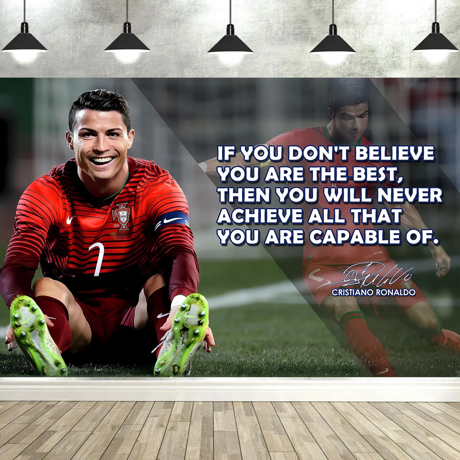 Soccer Star Birthday Party Backdrop Background Banner Photo Props Football Wall Decorations Supplies