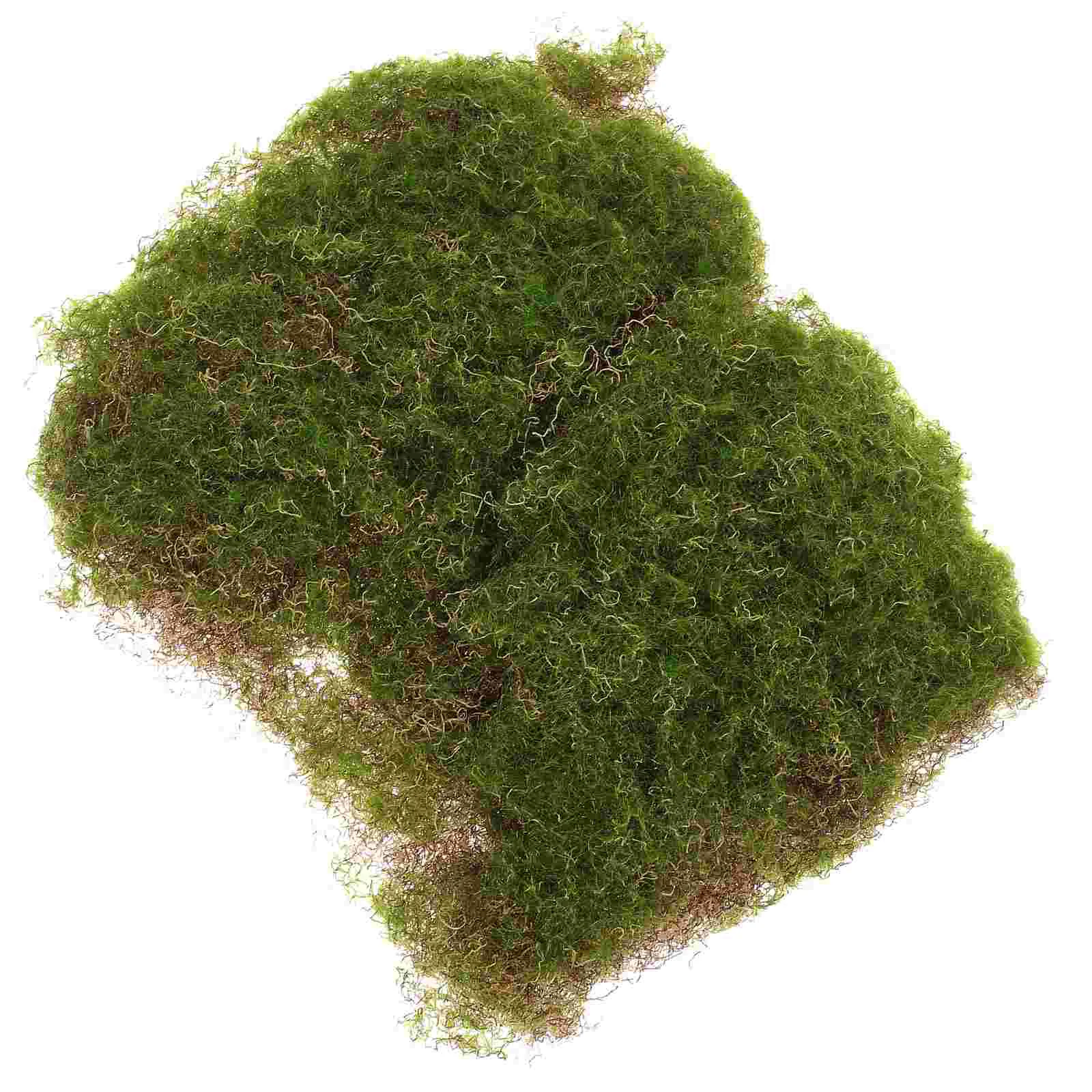 

Simulated Moss Block Micro Landscape Accessory Fake Grass Artificial Faux Plant Pad Crafts Turf Decoration