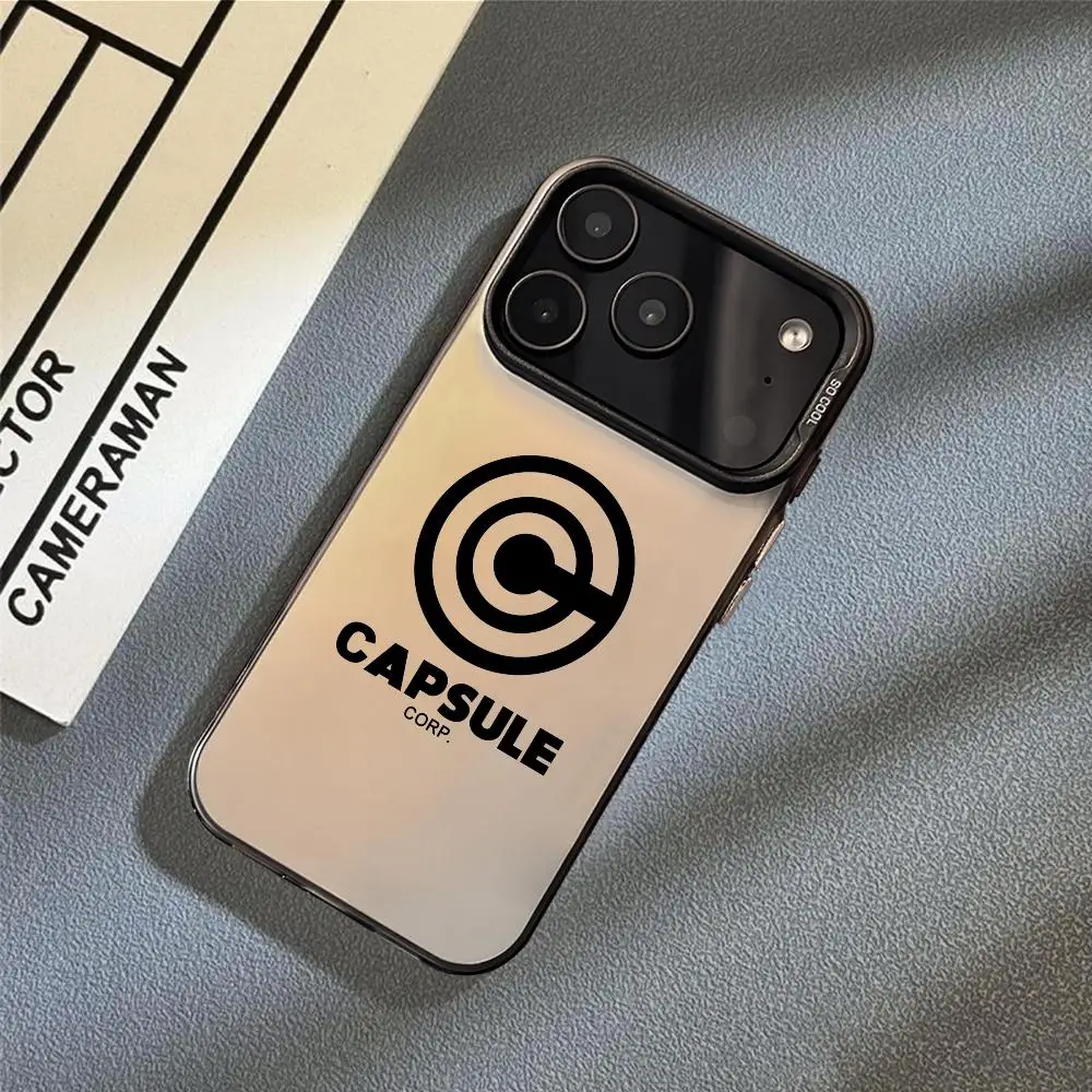 Mode Marke C-CapsuleS Telefon Fall Für IPhone 17 16 15 14 13 12 11 Pro Max Luft Mehrfarbige Matte Laser metallic Aurora Funda