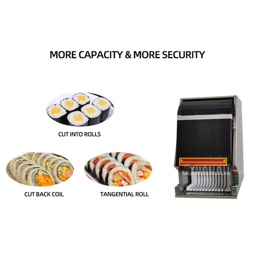 

Commercial Sushi Cutter Machine Automatic Electric Rice Roll Cutting Slicer Sushi Slicer