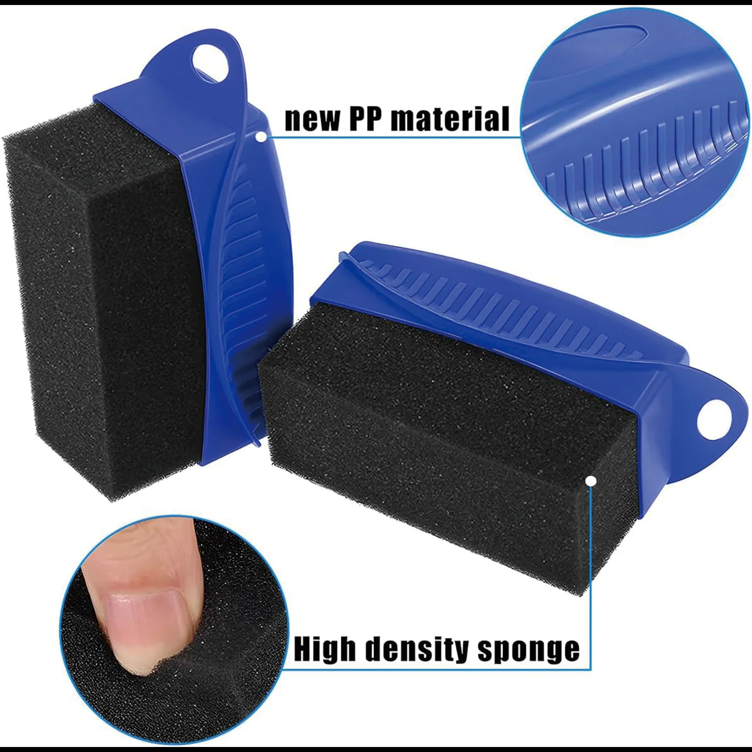 Reusable Tire Dressing Applicator Pad Foam Wheel Detailing Sponges for Tire Waxing Polishing,Auto Tire Shine Applicator with Lid