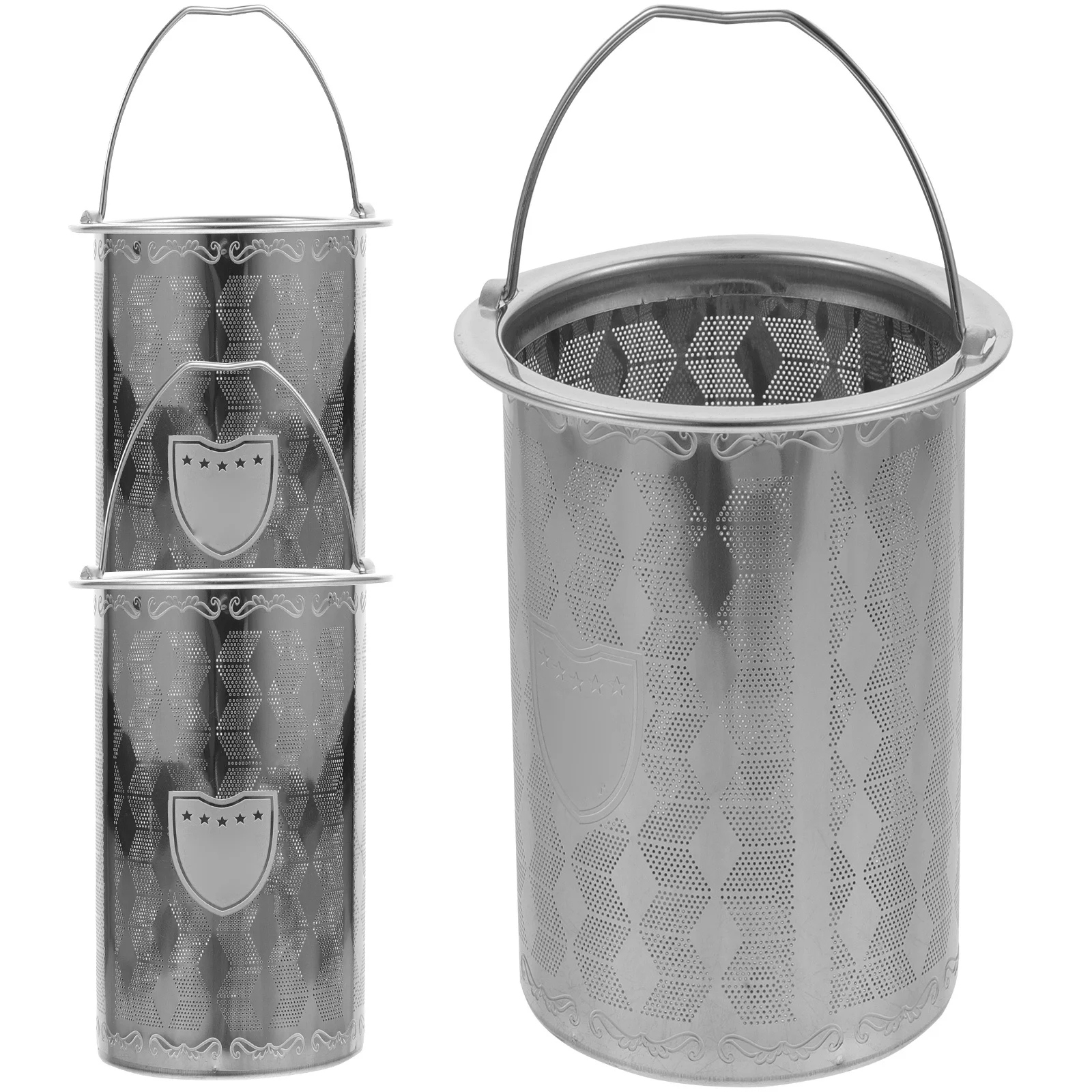 

3Pcs Stainless Steel Tea Infuser Insert Mesh Strainer for Teapot Accessories Practical Gift Teapot Infuser Insert