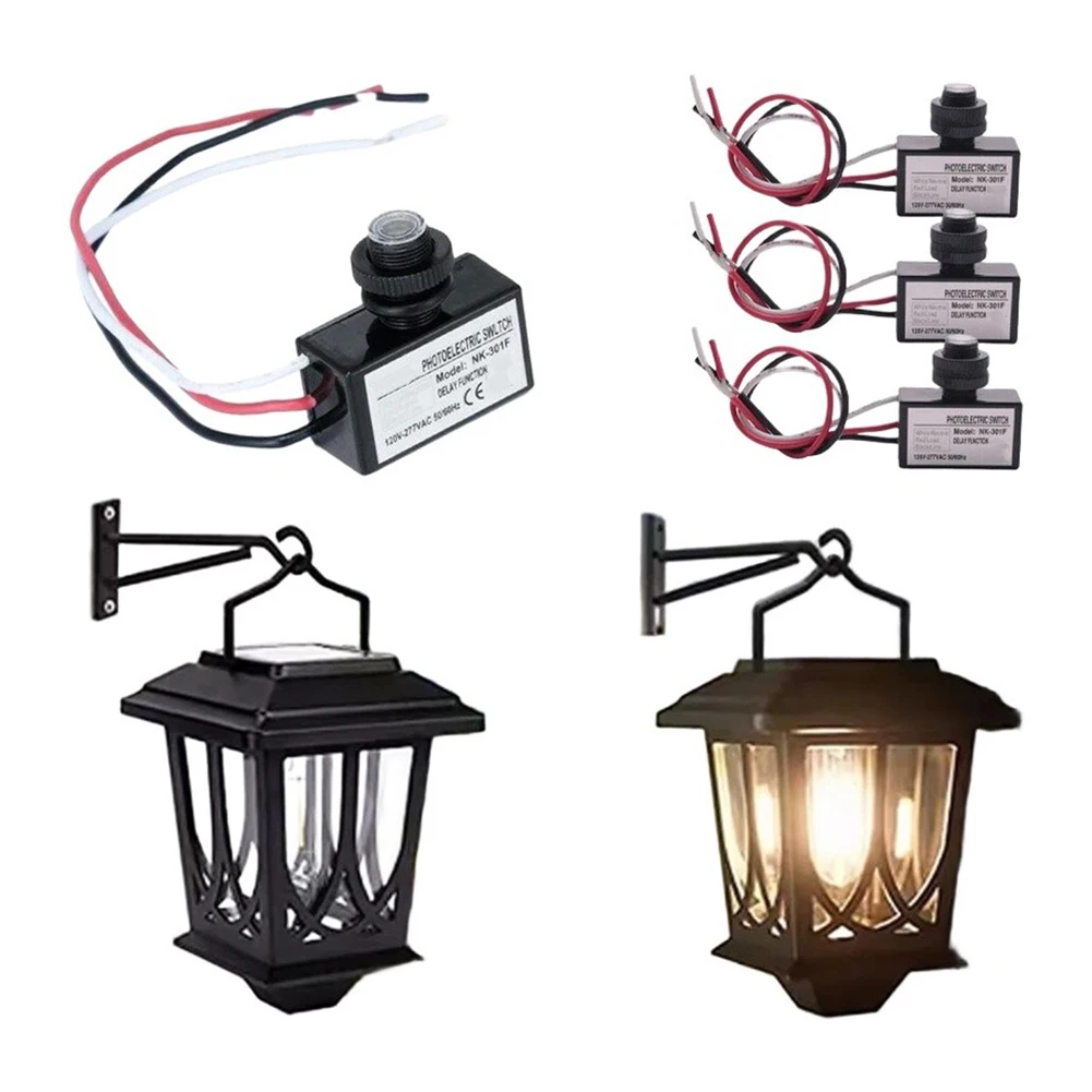 4 Pack 120-277V Dusk To Dawn Photoelectric Switch Light Sensor For Outdoor Garden Entrance Barn LED Bulb Automation Controller