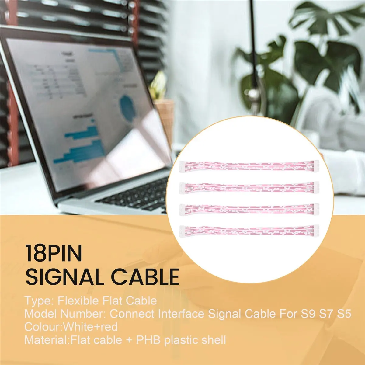 A40I 4Pcs 18Pin Signal Cable 2X9 Pins Miner Connect Date Cable for S9 S7 L3 Machine,Communication Spacing 2mmx155mm