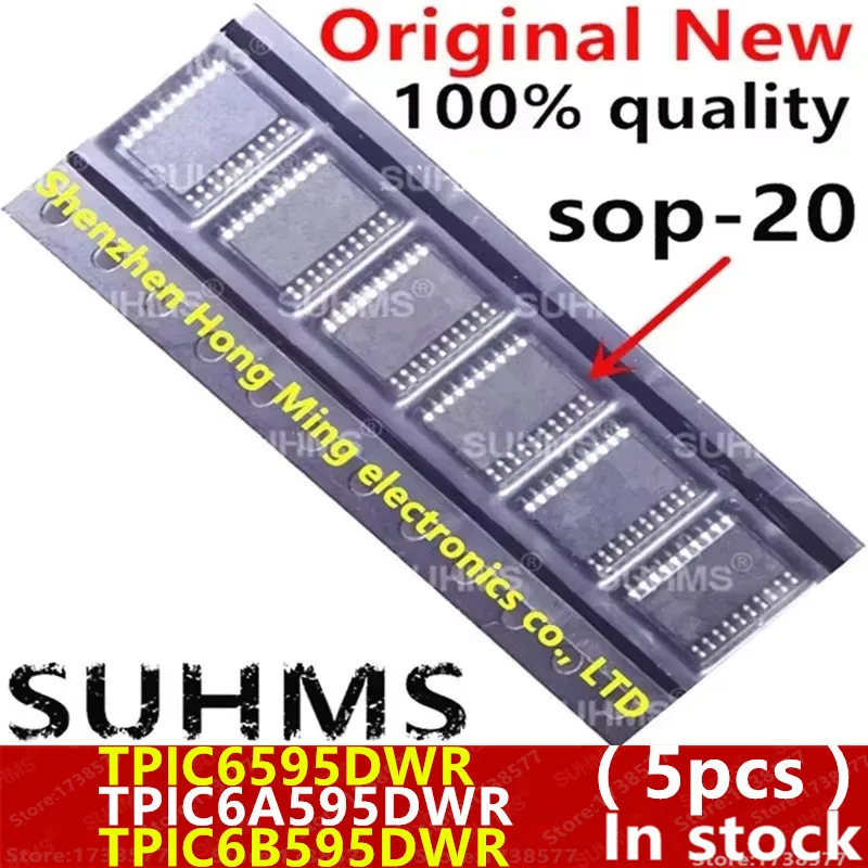 (5piece) 100% New TPIC6595DWR TPIC6A595DWR TPIC6B595DWR TPIC6595 TPIC6A595 TPIC6B595 sop-20