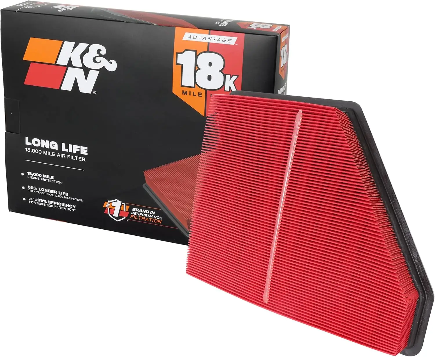 

Воздушный фильтр двигателя: сменный воздушный фильтр двигателя на 18 000 миль: совместим с Chevy/GMC 2010-2017 гг. (Equinox, Terrain), KNA-243