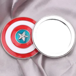 Marvel Captain America's Shield Beauty Makeup Mirror The Avengers High Definition Portable Makeup Mirror for Women Jewelry Gift