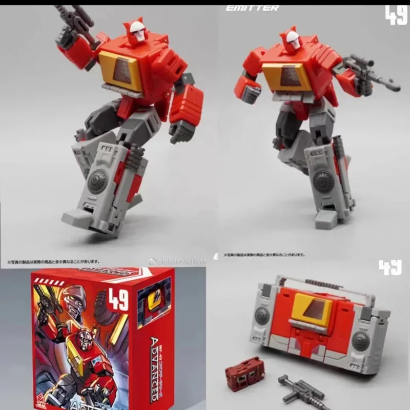 In Stock MFT Transformation Toys MF-49 Blaster Emitter M Sonic Tape Rhino Small Scale Children Action Figures Gift Collection